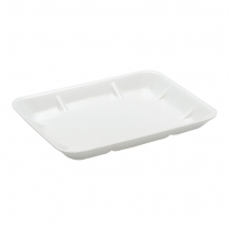 9x7" Deep Foam Produce Tray White