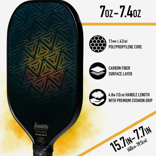 FRANKLIN BEN JOHNS SERIES CARBON FIBRE PICKLEBALL PADDLE