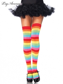 RAINBOW THIGH HIGHS O/S MULTICOLOR