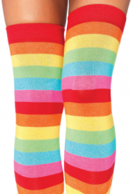 RAINBOW THIGH HIGHS O/S MULTICOLOR