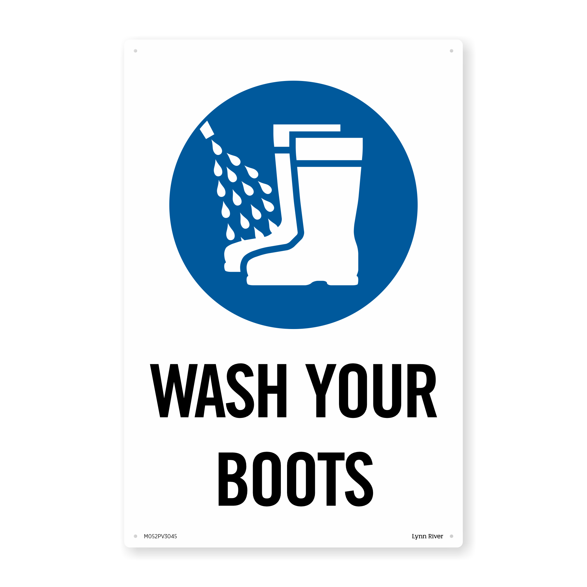 Wash Your Boots PVC