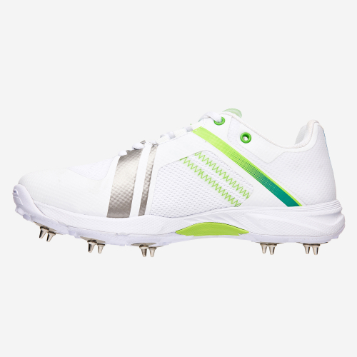 KOOKABURRA Pro 800 Adult Cricket Shoe US10 White/Black/Silver/Green 