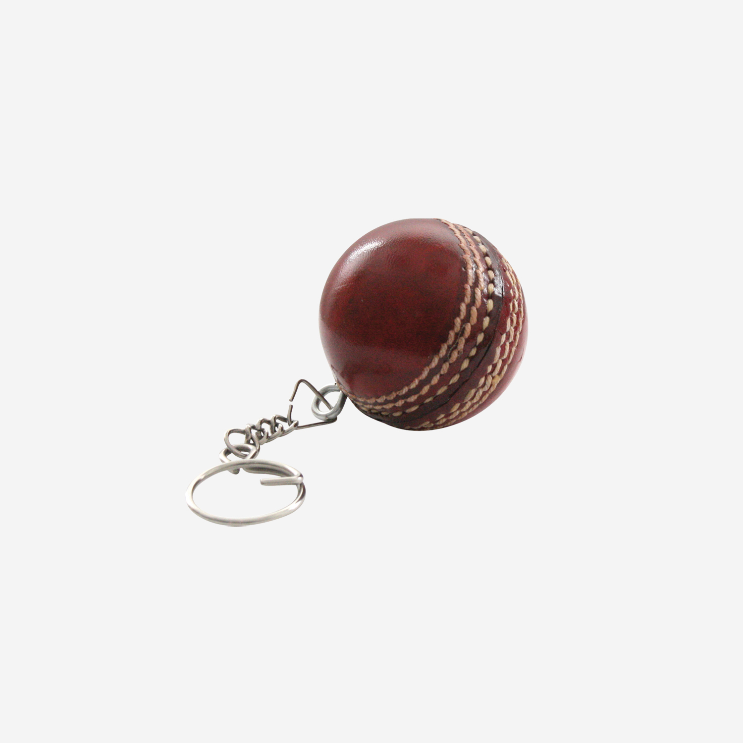 Leather Cricket Ball Key Ring