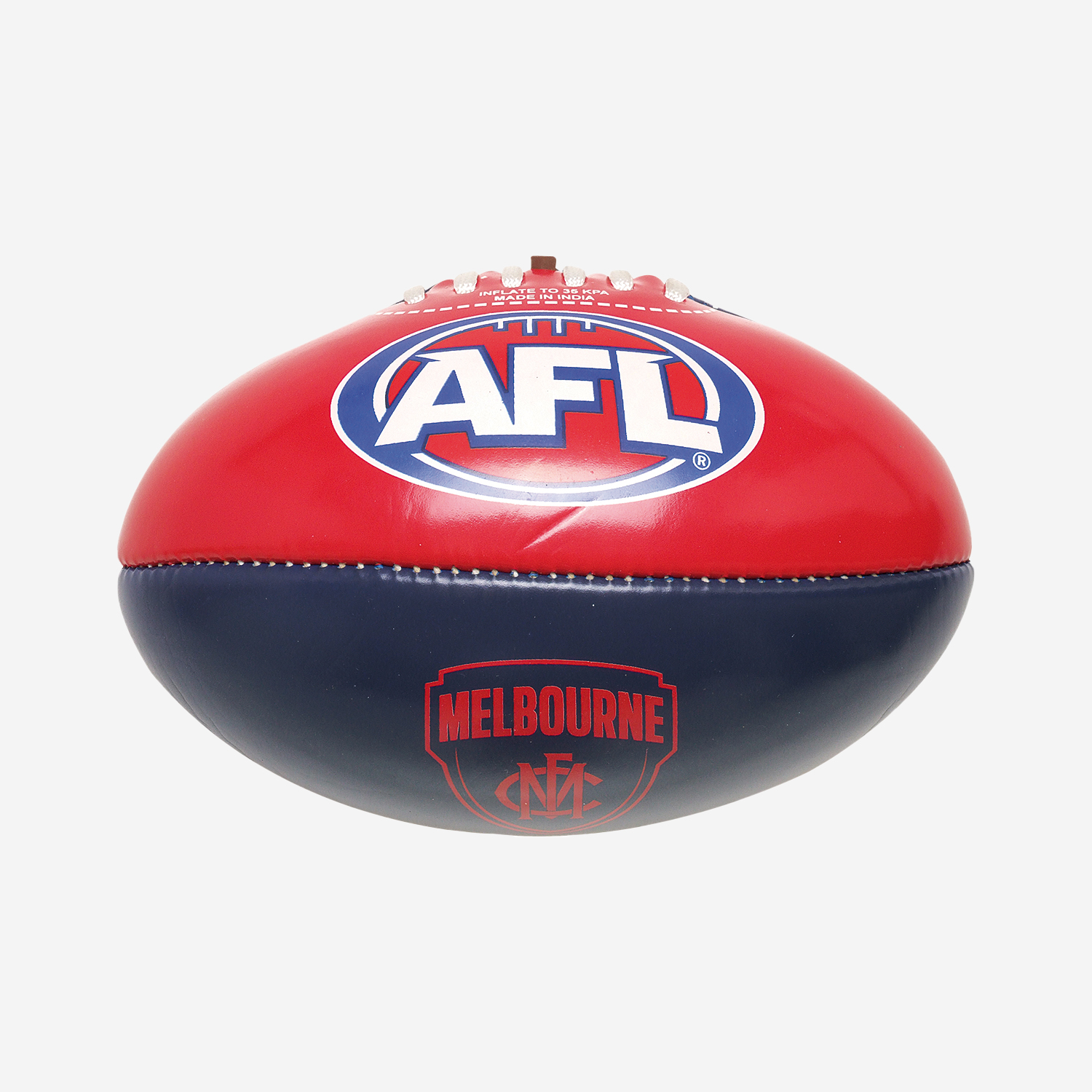 MELBOURNE DEMONS AFL PVC CLUB FOOTBALL 20CM