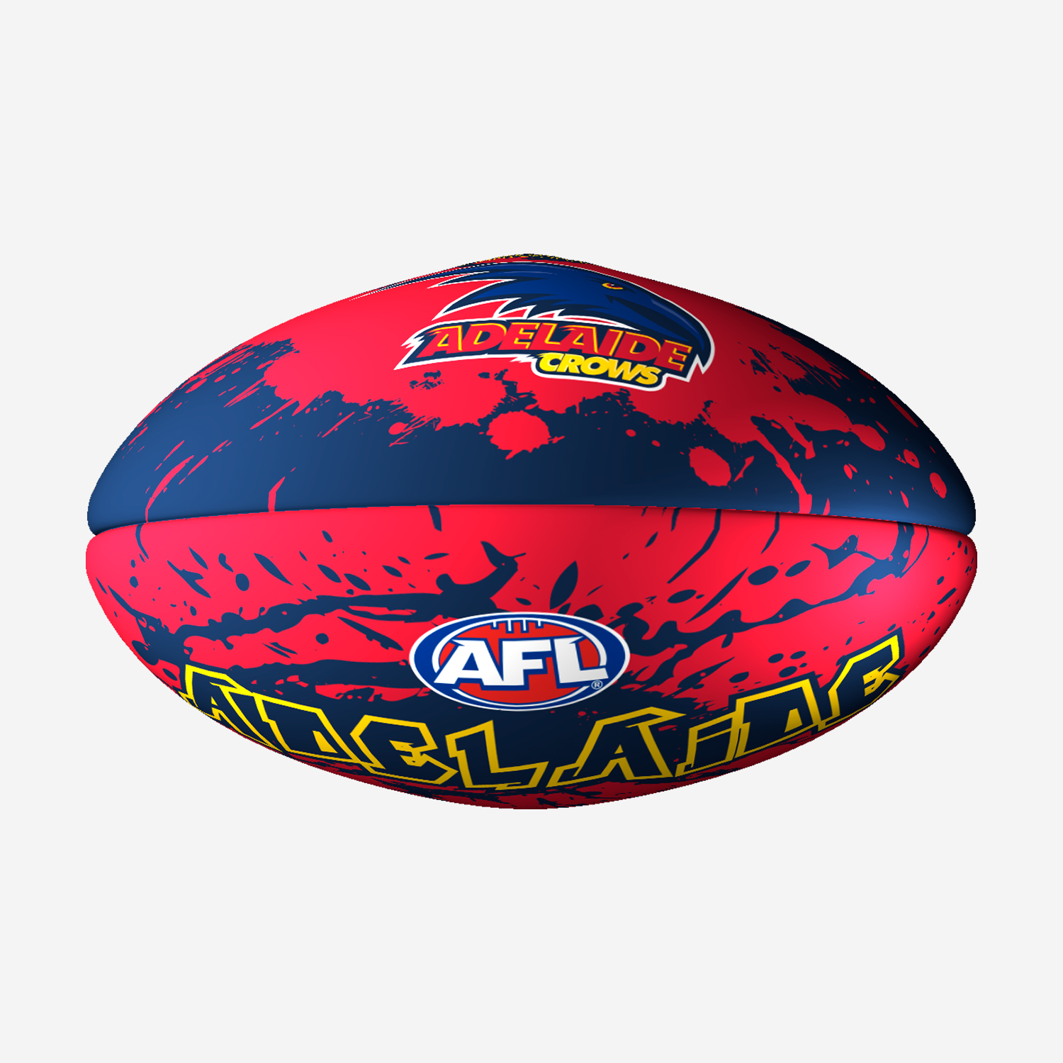 ADELAIDE CROWS AFL SPLASH SOFT TOUCH FOOTBALL SIZE 1