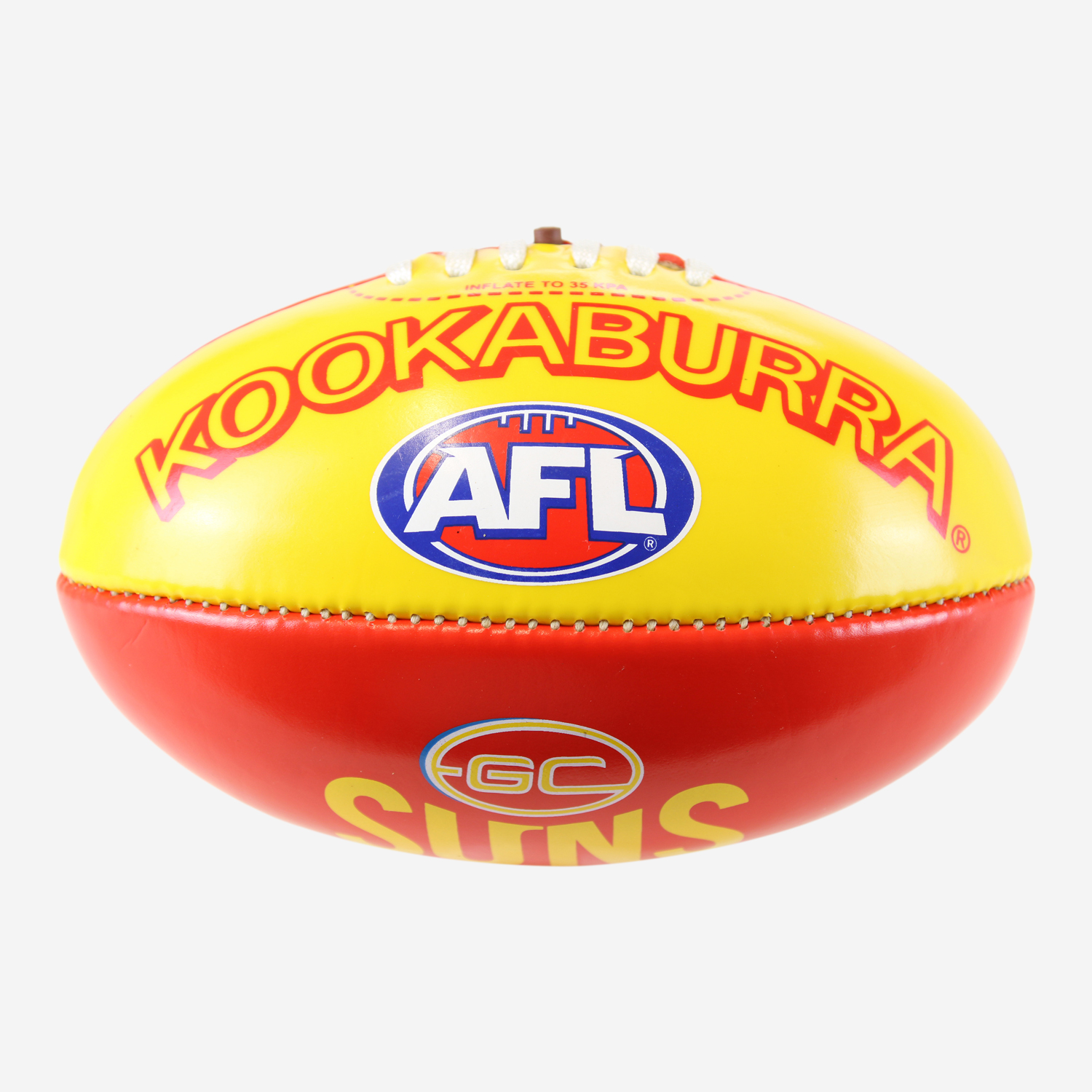 Kookaburra AFL Mini PVC Football 20CM Gold Coast Suns