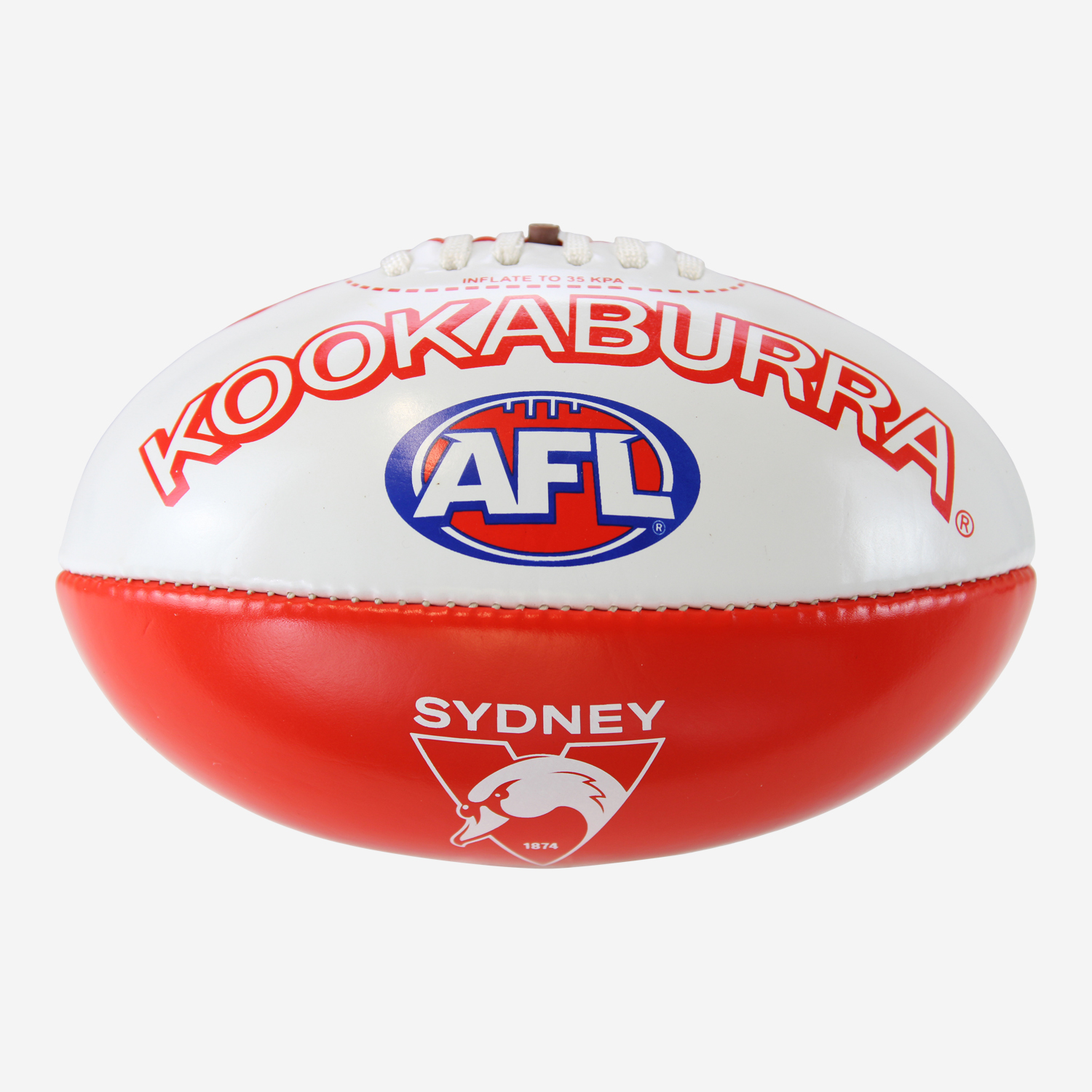 Kookaburra AFL Mini PVC Football 20CM Sydney Swans