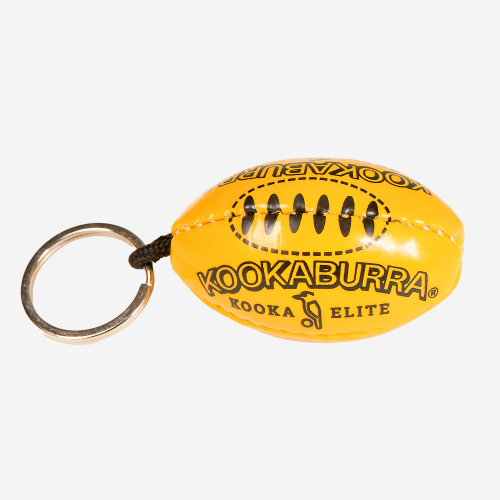 YELLOW KOOKABURRA FOOTBALL KEYRING