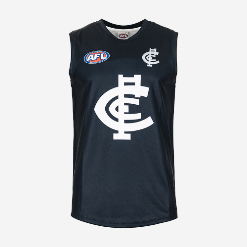 Carlton Blues Sleeveless Guernsey Senior