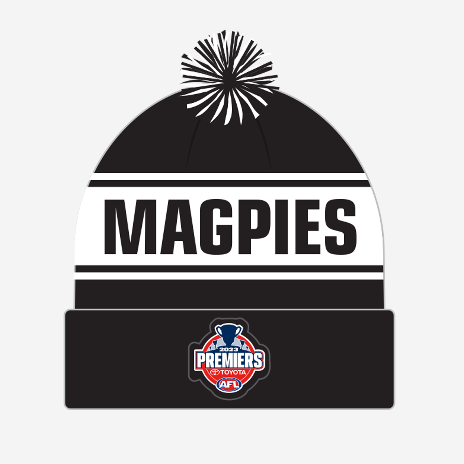 Collingwood Magpies Premiership Beanie 2023