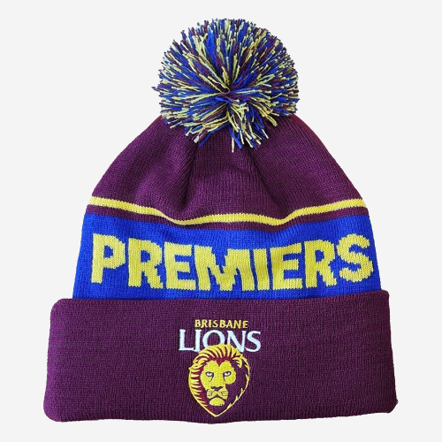 BRISBANE LIONS PREMIERSHIP BEANIE 2024