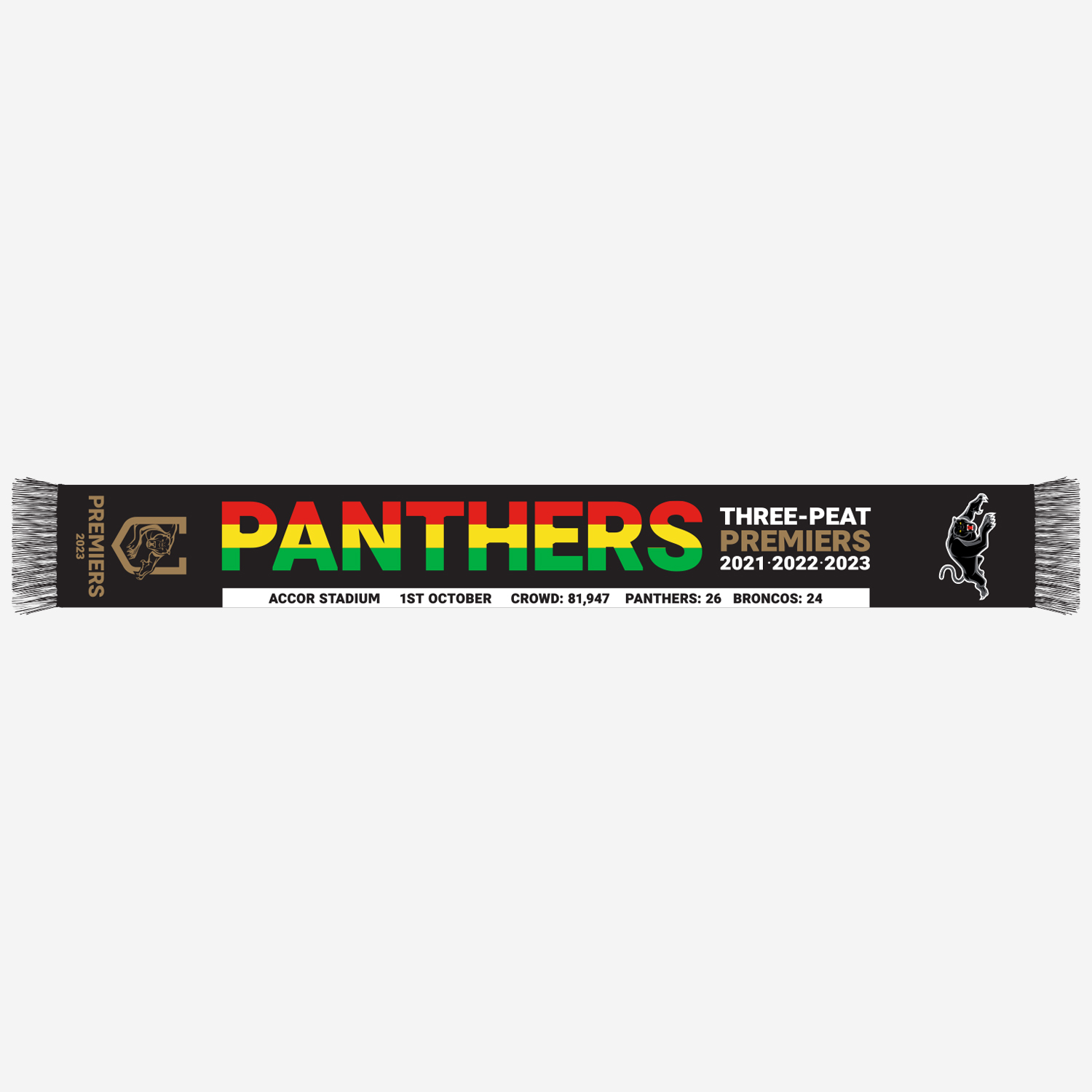 Penrith Panthers Premiership Scarf 2023