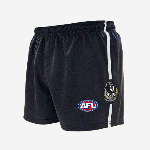 COLLINGWOOD MAGPIES AFL HOME BAGGY SHORTS