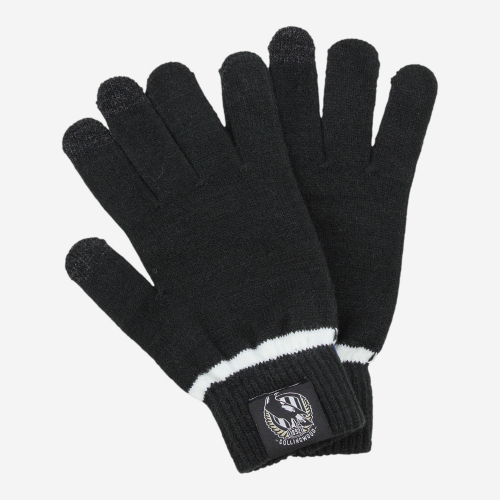 COLLINGWOOD MAGPIES AFL TOUCHSCREEN GLOVES