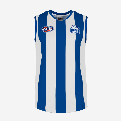 NORTH MELBOURNE KANGAROOS AFL REPLICA GUERNSEY