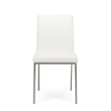 Bristol Chair PU White w/Stainless