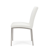 Bristol Chair PU White w/Stainless