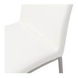 Bristol Chair PU White w/Stainless