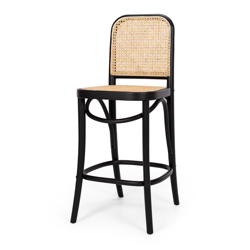 Bar stool rattan discount seat