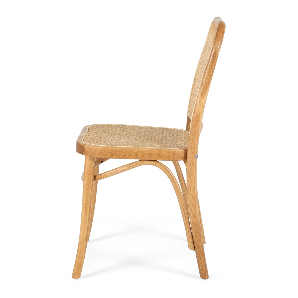 Matai Oak Chair Rattan Seat