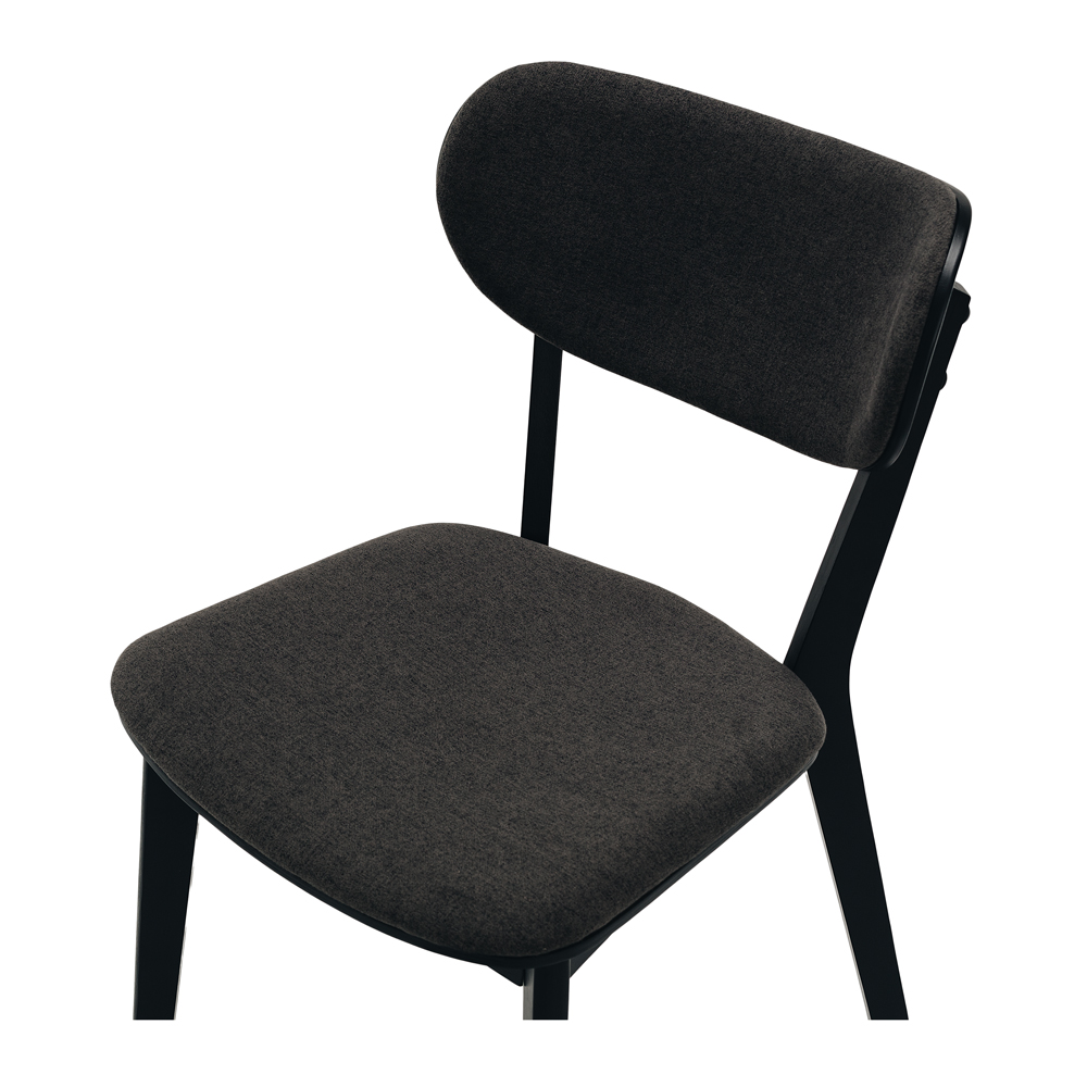 Zurich Chair (Black Oak) Dark Grey
