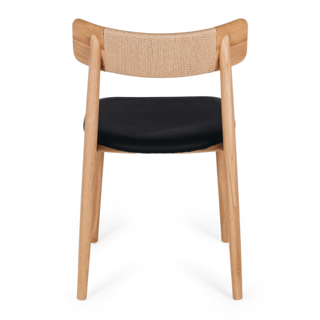 Niles Dining Chair (Natural Oak) PU