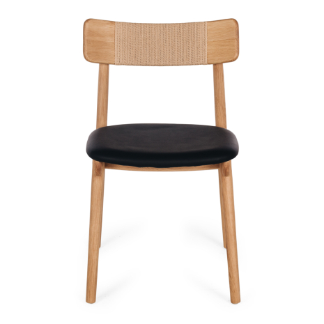 Niles Dining Chair (Natural Oak) PU