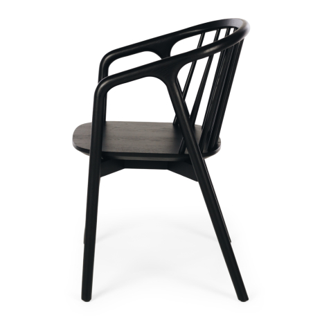 NORD Chair (Black Oak) BLK PU Seat