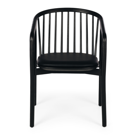 NORD Chair (Black Oak) BLK PU Seat