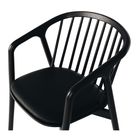 NORD Chair (Black Oak) BLK PU Seat