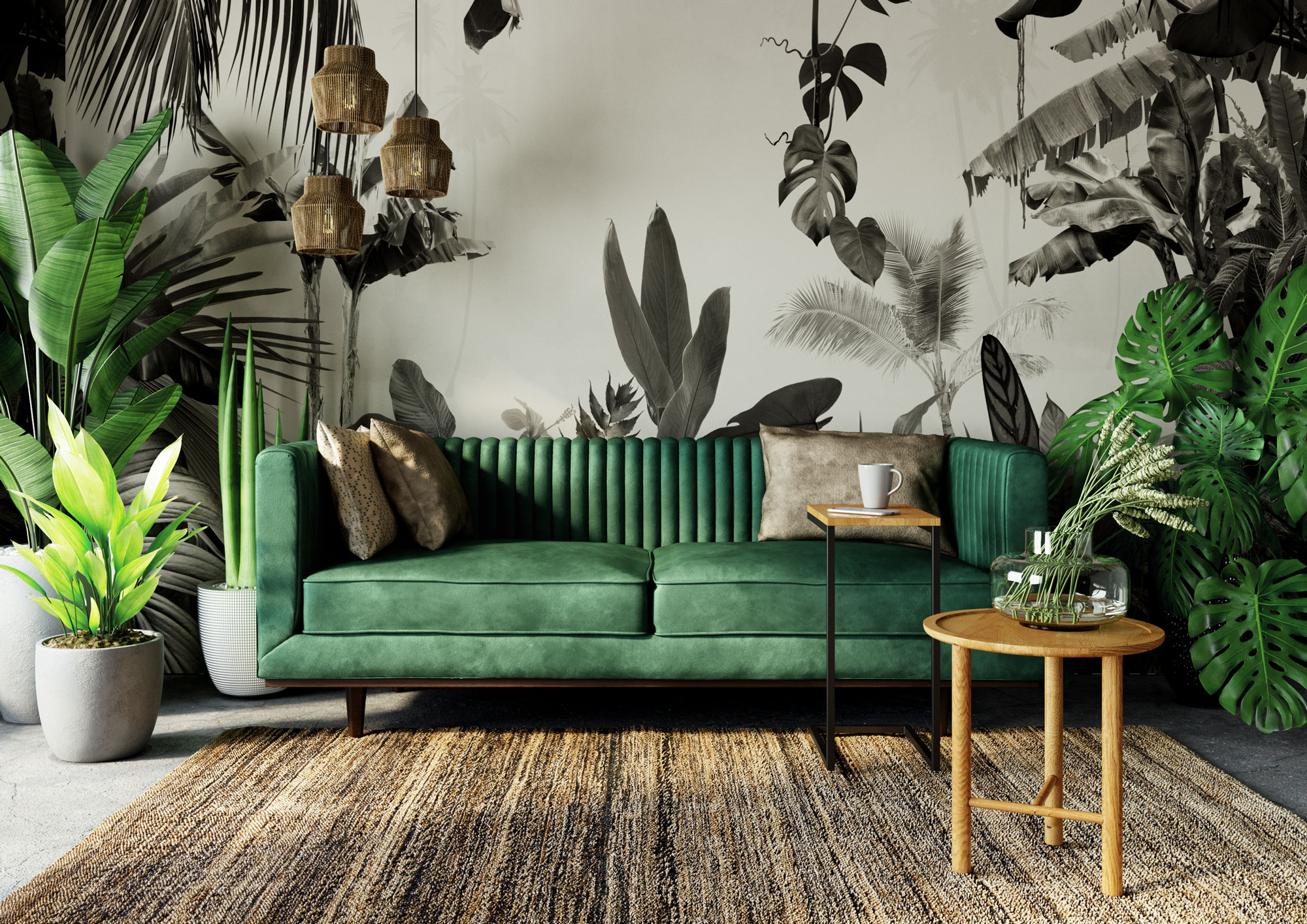 Green Velvet Madison Sofa | Furniture by Design