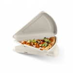 Pizza Slice Clamshell 9" Compostable BioPak B-HLP-N