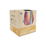 Straws Paper 235mm 5 Ply Jumbo Mixed Colour 8.5mm