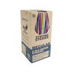 Straws FSC Paper 200mm 5 Ply Mixed Colour 6mm